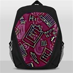 Abstract Art Pattern Design Background Backpack Bag