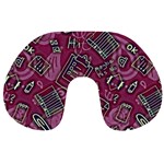 Abstract Art Pattern Design Background Travel Neck Pillow