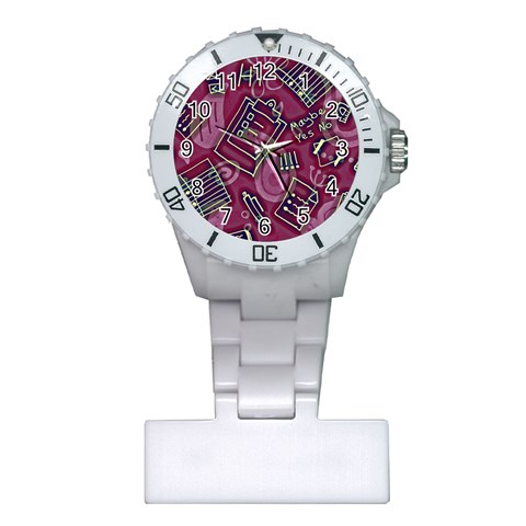 Abstract Art Pattern Design Background Plastic Nurses Watch from ArtsNow.com Front