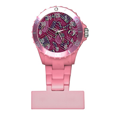 Abstract Art Pattern Design Background Plastic Nurses Watch from ArtsNow.com Front