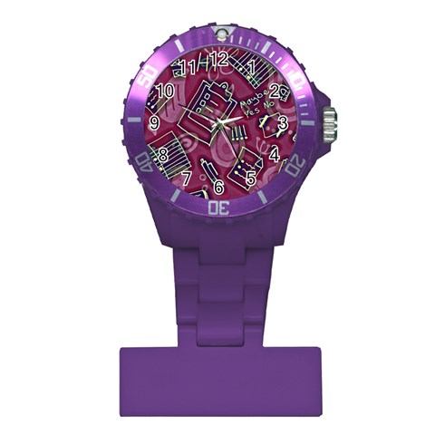 Abstract Art Pattern Design Background Plastic Nurses Watch from ArtsNow.com Front