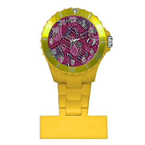 Abstract Art Pattern Design Background Plastic Nurses Watch from ArtsNow.com Front