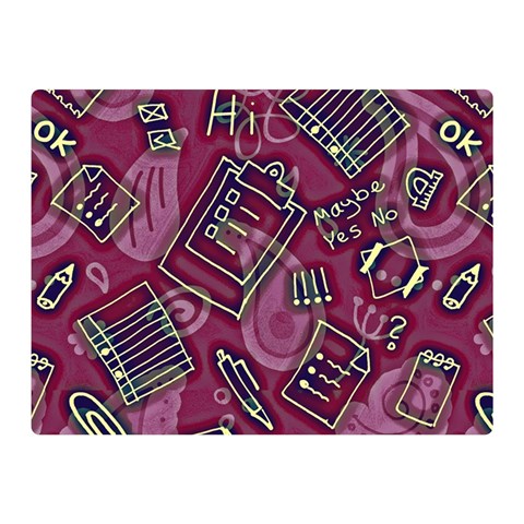 Abstract Art Pattern Design Background Two Sides Premium Plush Fleece Blanket (Mini) from ArtsNow.com 35 x27  Blanket Back