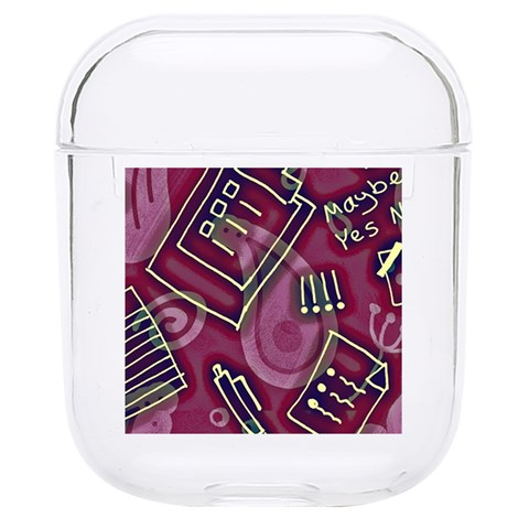 Abstract Art Pattern Design Background Hard PC AirPods 1/2 Case from ArtsNow.com Front