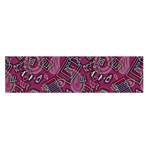 Abstract Art Pattern Design Background Oblong Satin Scarf (16  x 60 ) from ArtsNow.com Front