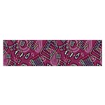 Abstract Art Pattern Design Background Oblong Satin Scarf (16  x 60 )