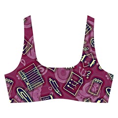 Abstract Art Pattern Design Background Cross Back Hipster Bikini Set from ArtsNow.com Front