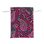 Abstract Art Pattern Design Background Lightweight Drawstring Pouch (L)