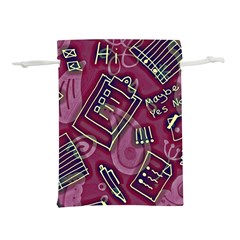 Abstract Art Pattern Design Background Lightweight Drawstring Pouch (L) from ArtsNow.com Back