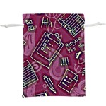 Abstract Art Pattern Design Background Lightweight Drawstring Pouch (XL)