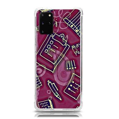 Abstract Art Pattern Design Background Samsung Galaxy S20 Plus 6.7 Inch TPU UV Case from ArtsNow.com Front