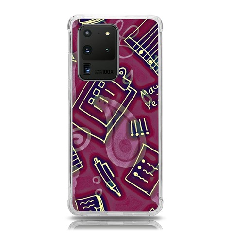 Abstract Art Pattern Design Background Samsung Galaxy S20 Ultra 6.9 Inch TPU UV Case from ArtsNow.com Front