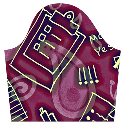 Abstract Art Pattern Design Background Trumpet Sleeve Cropped Top from ArtsNow.com Sleeve Left