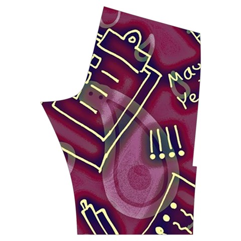 Abstract Art Pattern Design Background Men s Side Zip Front Pouch Ski And Snowboard Bib Pants	 from ArtsNow.com Back Right