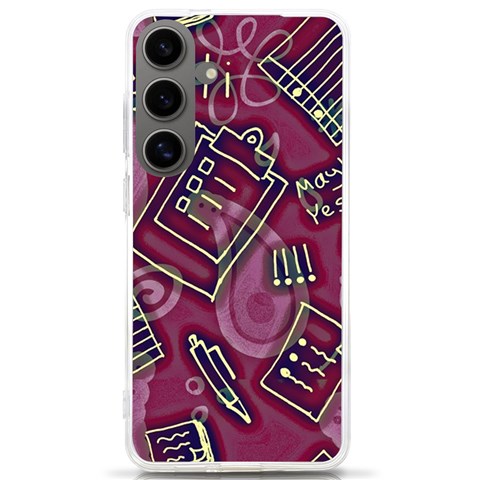 Abstract Art Pattern Design Background Samsung Galaxy S24 Ultra 6.9 Inch TPU UV Case from ArtsNow.com Front