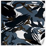 Blue Winter Camouflage, Military Camouflage Canvas 12  x 12 