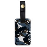 Blue Winter Camouflage, Military Camouflage Luggage Tag (one side)