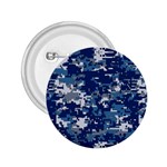 Blue, Camouflage, Cool, Navy, New, Pattern 2.25  Buttons