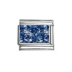 Blue, Camouflage, Cool, Navy, New, Pattern Italian Charm (9mm)