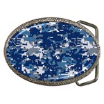 Blue, Camouflage, Cool, Navy, New, Pattern Belt Buckles