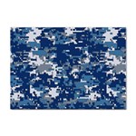 Blue, Camouflage, Cool, Navy, New, Pattern Sticker A4 (100 pack)