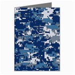 Blue, Camouflage, Cool, Navy, New, Pattern Greeting Cards (Pkg of 8)