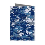 Blue, Camouflage, Cool, Navy, New, Pattern Mini Greeting Cards (Pkg of 8)