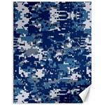 Blue, Camouflage, Cool, Navy, New, Pattern Canvas 18  x 24 