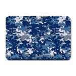 Blue, Camouflage, Cool, Navy, New, Pattern Small Doormat