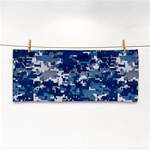 Blue, Camouflage, Cool, Navy, New, Pattern Hand Towel