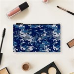 Blue, Camouflage, Cool, Navy, New, Pattern Cosmetic Bag (Small)