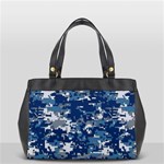 Blue, Camouflage, Cool, Navy, New, Pattern Oversize Office Handbag