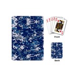 Blue, Camouflage, Cool, Navy, New, Pattern Playing Cards Single Design (Mini)