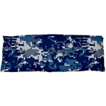 Blue, Camouflage, Cool, Navy, New, Pattern 15 x40  Body Pillow Case Dakimakura (Two Sides)