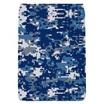 Blue, Camouflage, Cool, Navy, New, Pattern Removable Flap Cover (S)