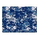 Blue, Camouflage, Cool, Navy, New, Pattern Two Sides Premium Plush Fleece Blanket (Mini)