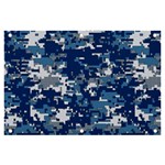 Blue, Camouflage, Cool, Navy, New, Pattern Banner and Sign 6  x 4 