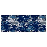 Blue, Camouflage, Cool, Navy, New, Pattern Banner and Sign 8  x 3 