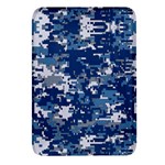 Blue, Camouflage, Cool, Navy, New, Pattern Rectangular Glass Fridge Magnet (4 pack)