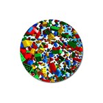 Falling Lego Bricks, Desenho, Fall, Games Magnet 3  (Round)