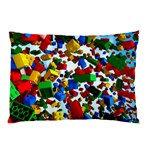 Falling Lego Bricks, Desenho, Fall, Games Pillow Case (Two Sides)