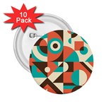 Retro Colorful Background, Retro Abstraction 2.25  Buttons (10 pack) 