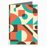 Retro Colorful Background, Retro Abstraction Greeting Card