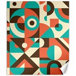 Retro Colorful Background, Retro Abstraction Canvas 20  x 24 