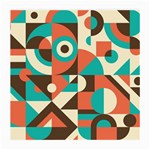 Retro Colorful Background, Retro Abstraction Medium Glasses Cloth