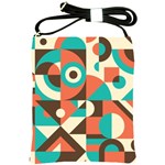 Retro Colorful Background, Retro Abstraction Shoulder Sling Bag