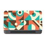 Retro Colorful Background, Retro Abstraction Memory Card Reader with CF