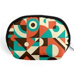 Retro Colorful Background, Retro Abstraction Accessory Pouch (Medium)