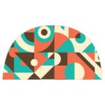 Retro Colorful Background, Retro Abstraction Anti Scalding Pot Cap