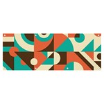 Retro Colorful Background, Retro Abstraction Banner and Sign 8  x 3 